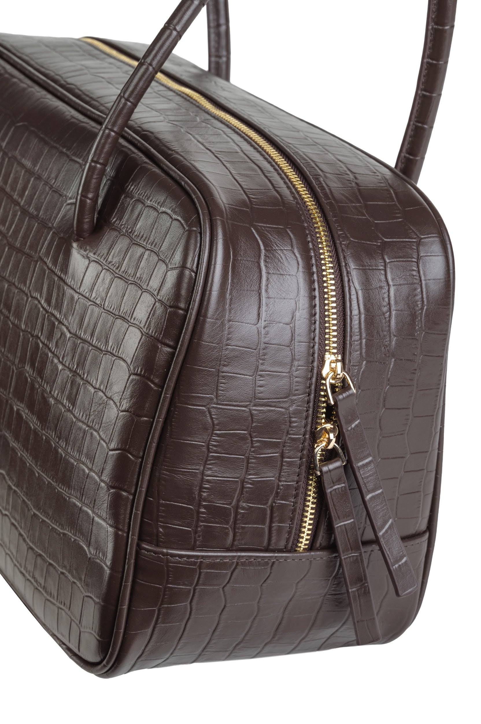 Poise Bag crocodile brown