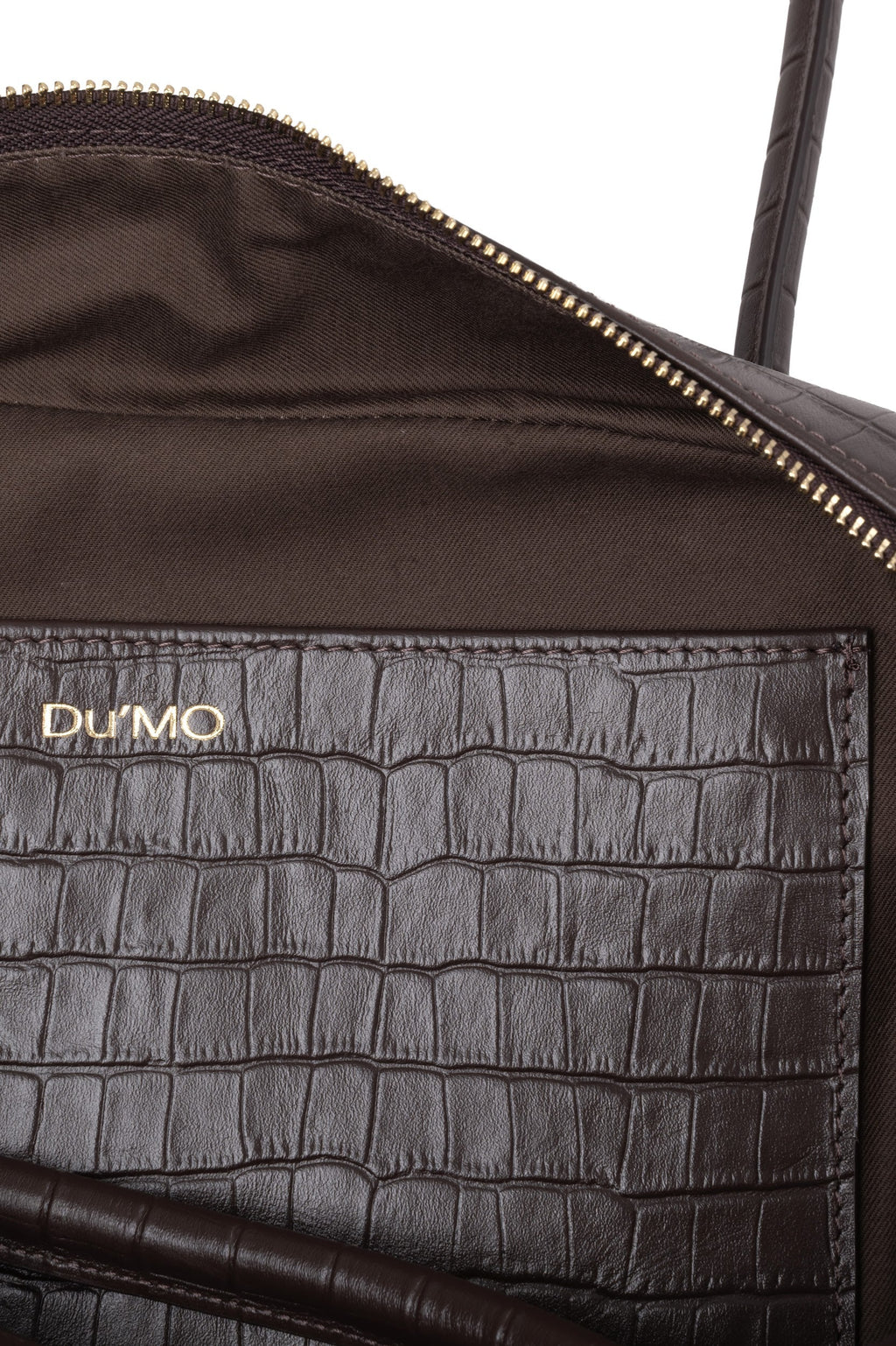 SCULP Bag crocodile brown