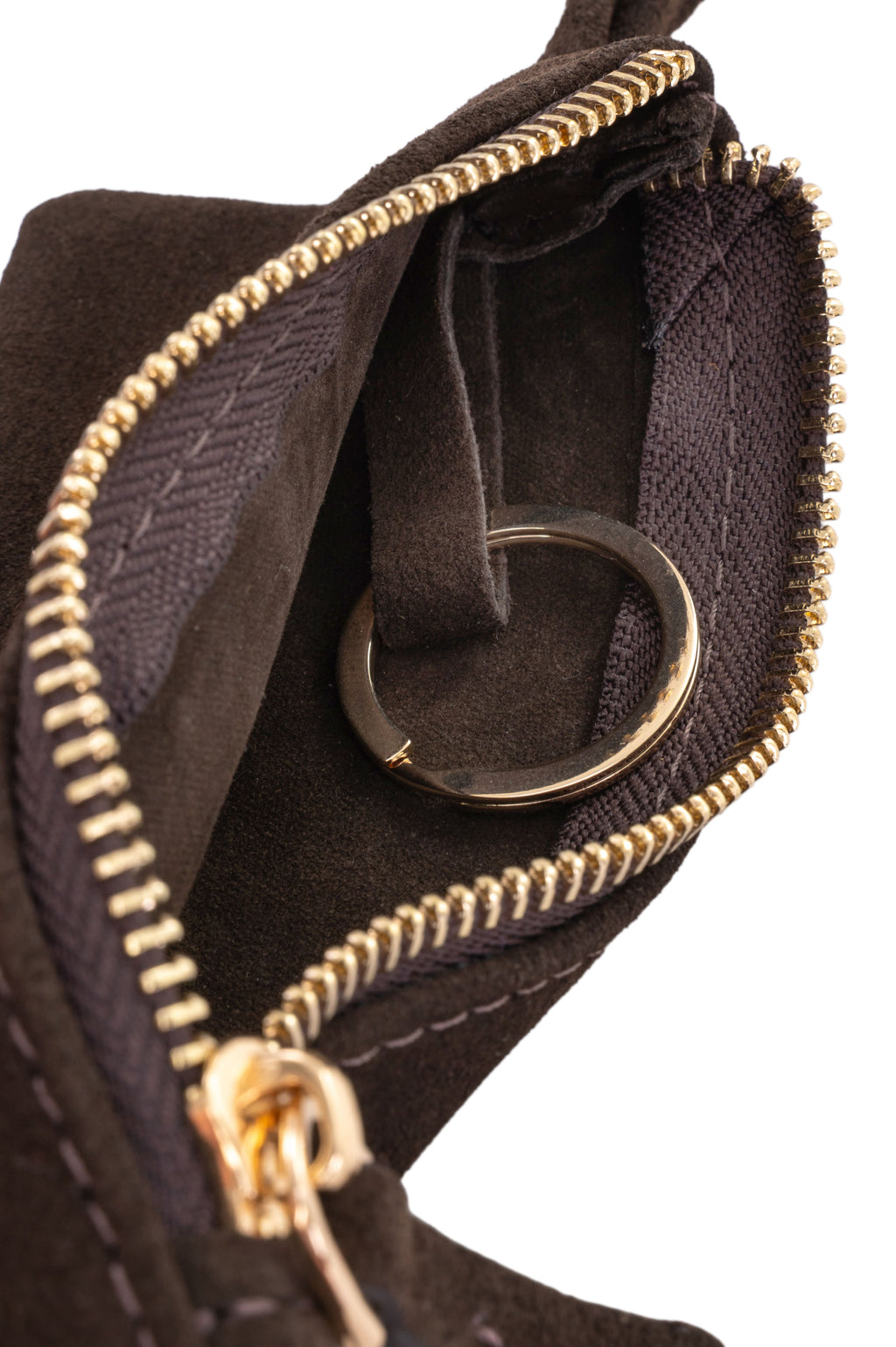 Key holder suede brown