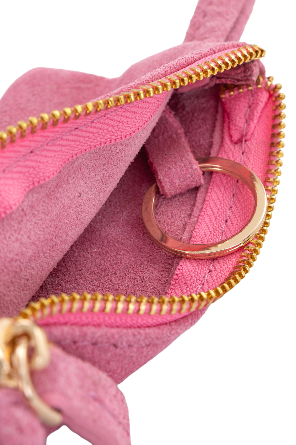 Key holder suede pink