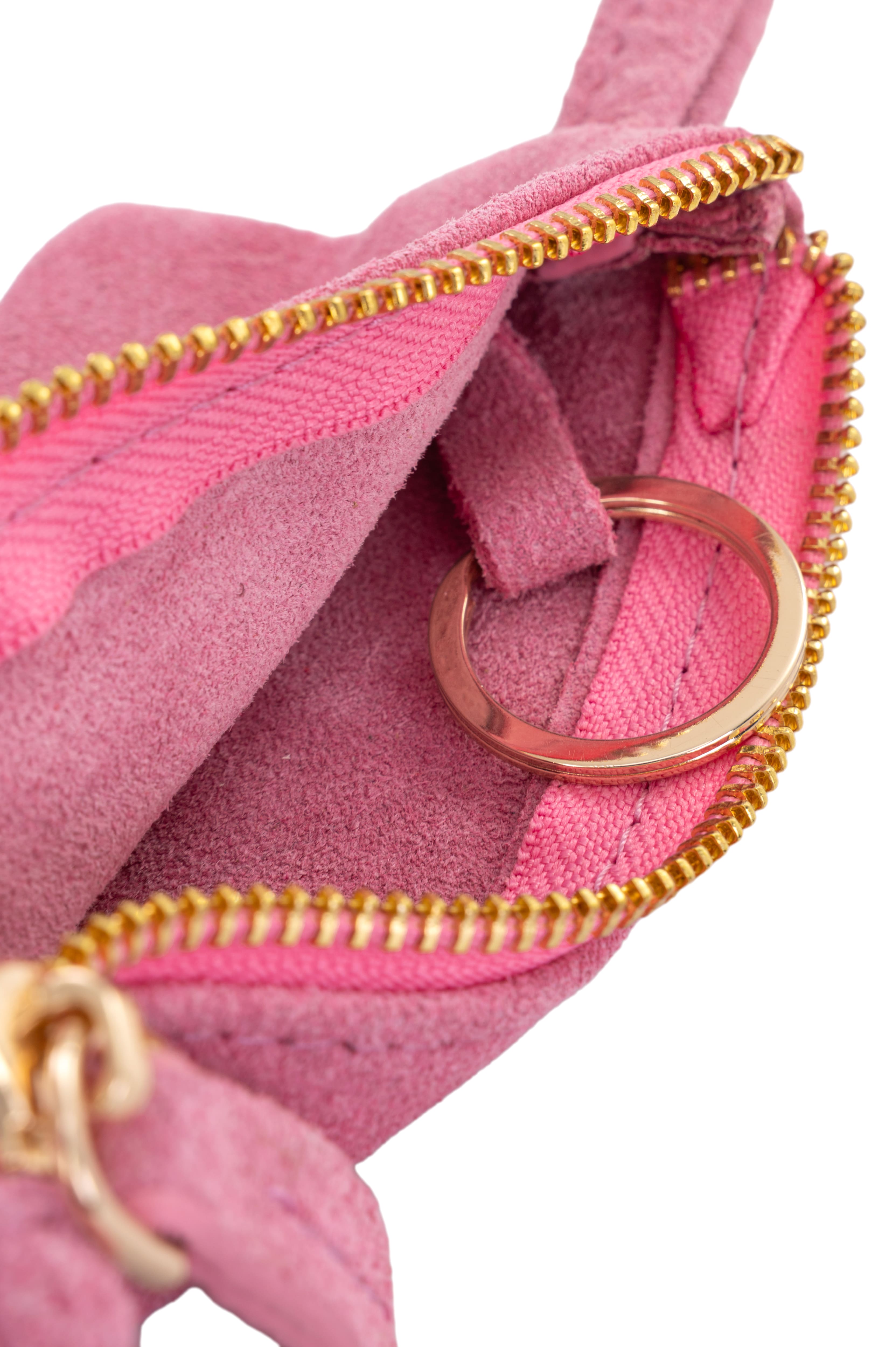 Key holder suede pink